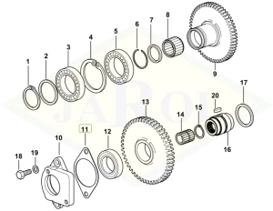 Uszczelka pompy oleju 0.255.3953.0/10