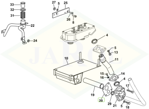 Uszczelka układu hydraulicznego - zasysanie - 0.255.8262.0/20