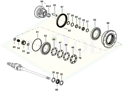 0.467.4653.0/10 Podkładka ustalająca 82x119x0.2 0.467.4653.0/10