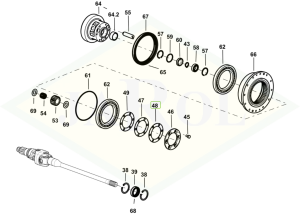 Pierścień uszczelniający reduktora przedniego 82x119x0.5 - 0.467.4654.0/10