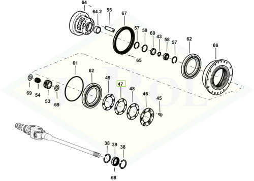 0.467.4655.0/10 Podkładka dystansowa 0.467.4655.0/10