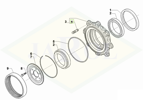 0.900.0091.4 Kołek gwintowany 0.900.0091.4