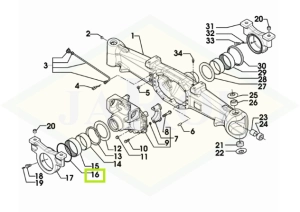Pierścień uszczelniający blokady różnicowej/napędzanej osi przedniej - 0.900.0102.2
