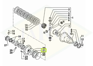 Pierścień uszczelniający blokady różnicowej - 0.900.0102.3