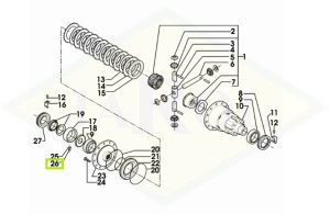 Pierścień uszczelniający blokady różnicowej - 0.900.0102.8
