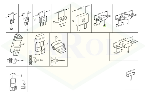 0.900.0452.2 Zaworek, bezpiecznik  0.900.0452.2