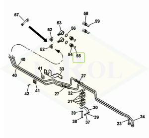 Pierścień uszczelniający układu hydraulicznego - 0.900.0811.1