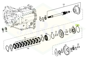 Pierścień uszczelniający napędu kół przednich 165x3 - 0.900.2046.4