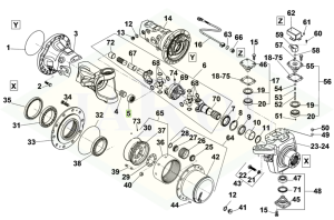 Pierścień uszczelniający reduktora mostu przedniego - 0.900.2654.6