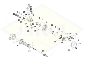 Uszczelka odrzutnika oleju reduktora mostu przedniego 0.900.7857.7