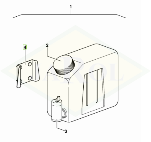 0.9234.559.2 Uchwyt zbiorniczka spryskiwaczy 0.9234.559.2