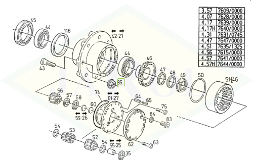 01104070 Nakrętka 01104070