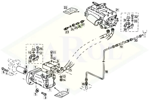 Pierścień uszczelniający układu hydraulicznego pracy 37.7 x 3.5 - 01141775