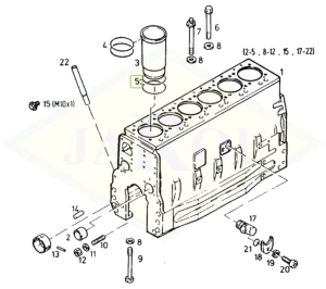 Pierścień uszczelniający skrzyni korbowej - 01153805