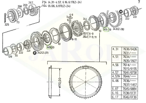 Pierścień uszczelniający mostu przedniego/układu kierowniczego/skrzyni biegów/sprzęgła - 01169576