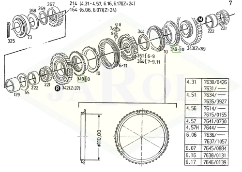 01169576 Pierścień uszczelniający 01169576