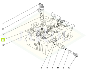 Uszczelka instalacji wtryskowej silnika  01183405