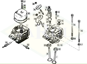 Pierścień uszczelniający głowicy cylindrów silnika - 01216307