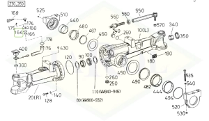 Pierścień uszczelniający mostu przedniego 42x2,5 - 01320126