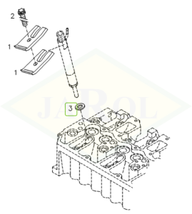 Pierścień uszczelniający elementu mocującego silnik - 04175610