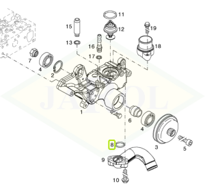 Pierścień uszczelniający  łożyska wentylatora H 2927-42x4 - 04200582