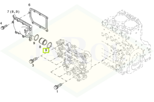 Pierścień uszczelniający elementu mocującego silnika - 04201462