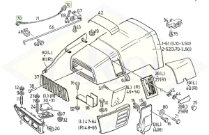 Pierścień uszczelniający haku pociągowego przedniego/balastu przedniego - 04322508