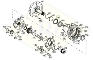 Pierścień uszczelniający półosi skrzyni biegów - 04328234