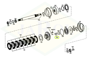 Pierścień uszczelniający napędu przedniego 45x2 - 04415939