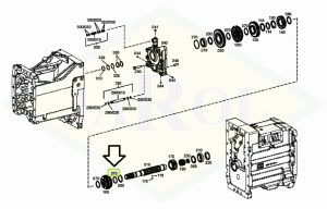 Pierścień uszczelniający wału pośredniczącego - 04416096
