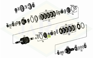 Pierścień uszczelniający układu przeniesienia napędu 04416758