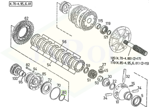 Pierścień uszczelniający skrzyni biegów, sprzęgła/mostu tylnego - 04417308