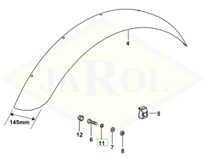Pierścień uszczelniający elementów nadwozia i kabiny  - 04419355