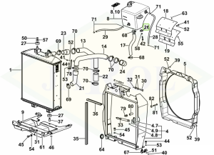 Pierścień uszczelniający zbiornika płynu chłodzącego - 04432147
