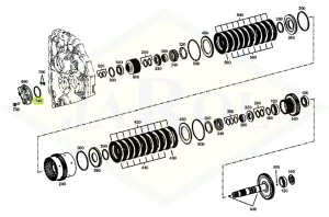 Uszczelka elementów skrzyni biegów, sprzęgła 04434560