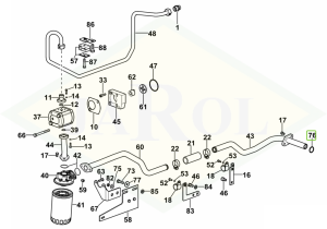 Pierścień uszczelniający instalacji hydraulicznej układu kierowniczego 28x2 - 04450572