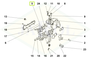 Uszczelka obudowy chłodnicy oleju 04512399