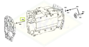 Pierścień uszczelniający układu przeniesienia napędu 12x1,5 - 06214801
