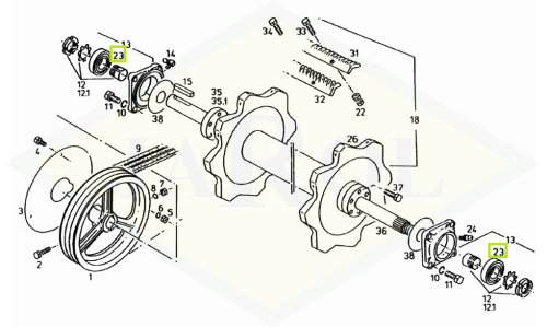 06256538 Łożysko kulkowe 06256538
