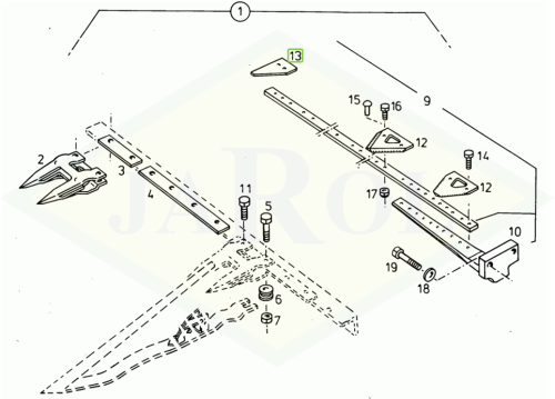 06503569 Brzeszczot noża końcowy 06503569