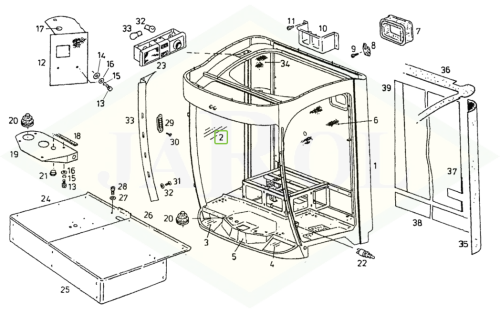 16044749 Szyba czołowa 16044749
