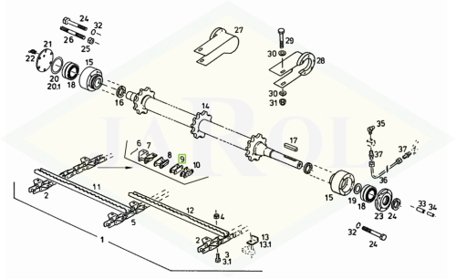 16053077 Ogniwo łańcucha 16053077