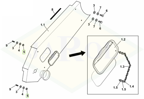 2.1120.005.2 Nakrętka samoblokująca 2.1120.005.2