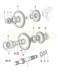 Pierścień uszczelniający skrzyni biegów, sprzęgła/wału odbioru napędu -  40x1,75 - 2.1499.034.1