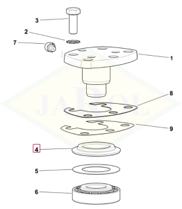 Pierścień uszczelniający pod sworzeń zwolnicy - 2.1519.045.0
