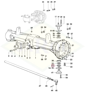 Pierścień uszczelniający mostu przedniego - 2.1519.122.0