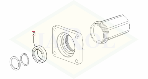 2.1520.017.0 Uszczelka przeciw olejowa 2.1520.017.0