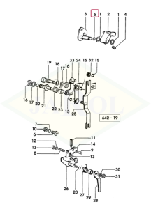 Pierścień uszczelniający komponentów regulatora/wału pośredniego/układu hydraulicznego i pneumatycznego - 6,75x1,78 - 2.1530.012.0