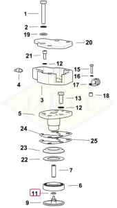 Pierścień uszczelniający 10,78x2,62 - 2.1530.024.0