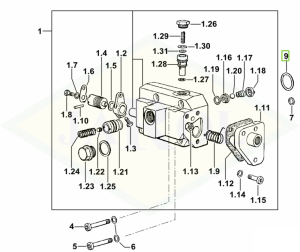 Pierścień uszczelniający 45,69x2,62 - 2.1530.116.0